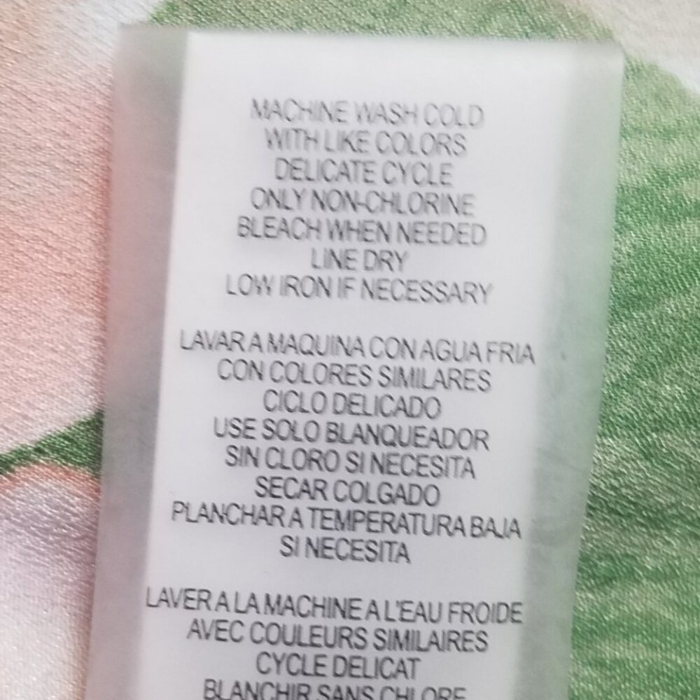 Calvin Klein Floral-Print & Gingham Check Button Front Blouse - Picture 12 of 13